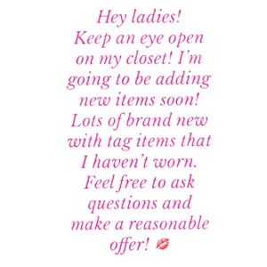 Welcome to my closet!